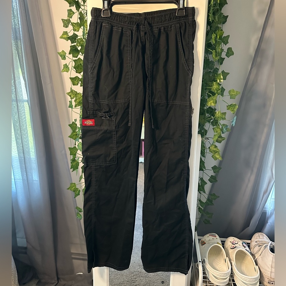 black extra small petite scrub pants! brand: dickies